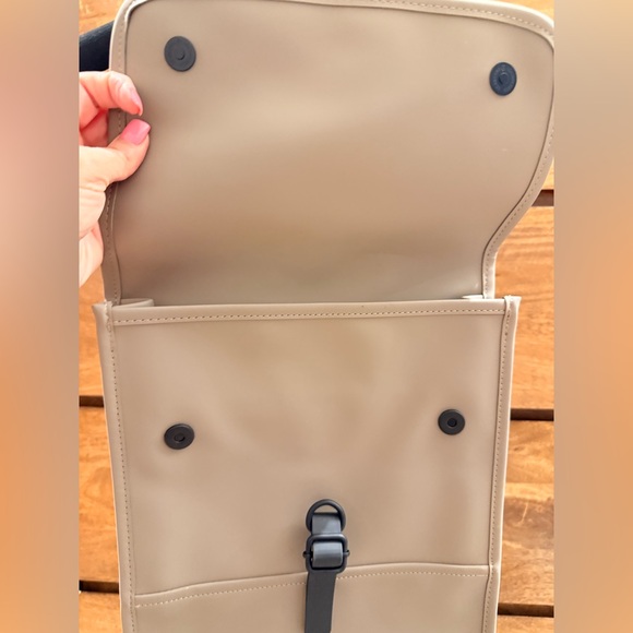 rains backpack beige Rains 2 Way Tote in for $140 Backpack Mini is a downscaled version of Backpack Rains Waterproof Backpack Beige Brown-